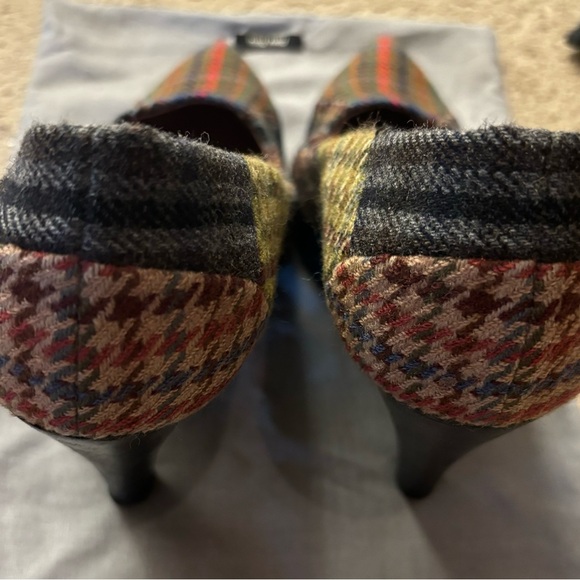 Miu Miu tweed and leather platform heel made in Italy - Picture 5 of 6